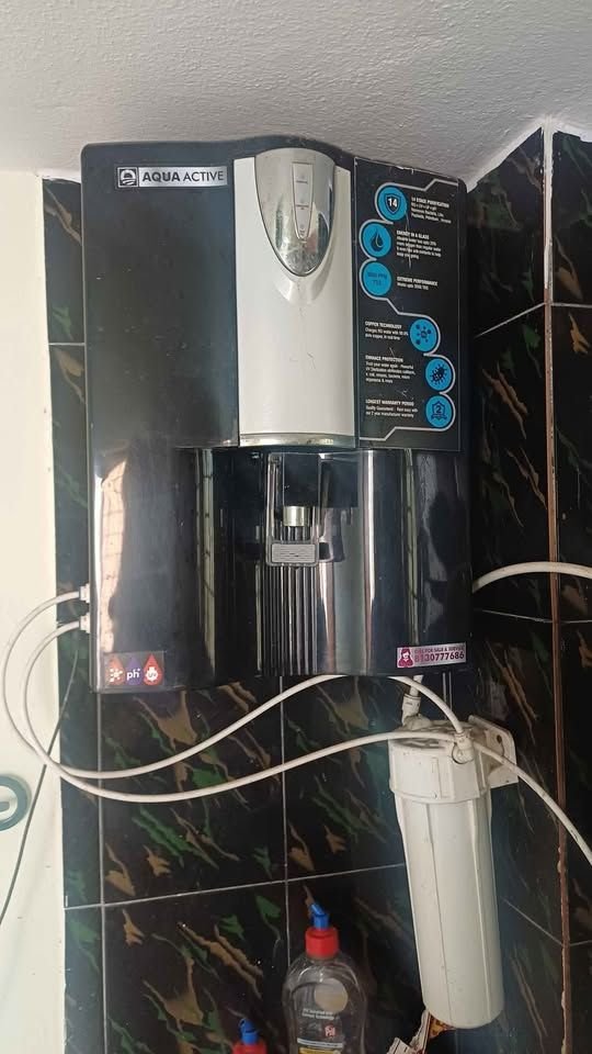 Aqua Active RO Water Purifier installed wall mounted