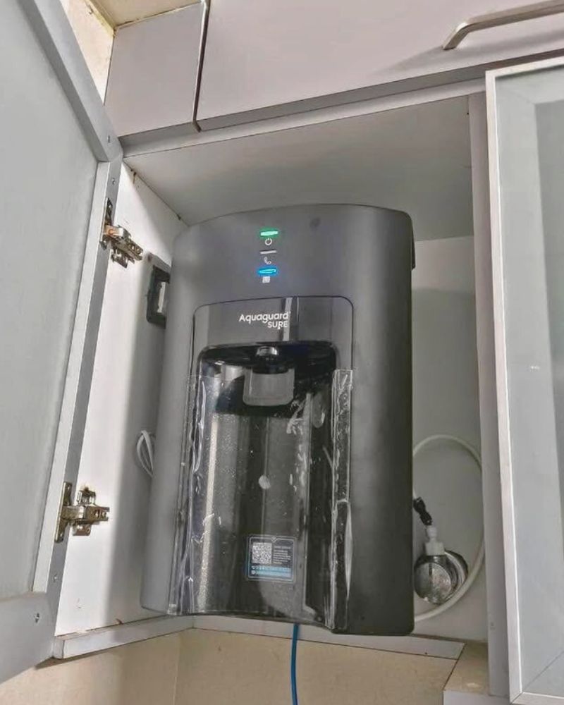 Aquaguard Sure Delight NXT installed in counter