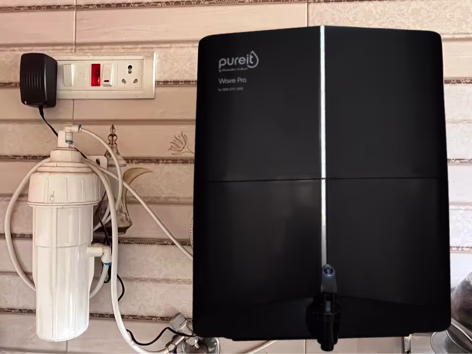 Pureit Wave Pro Ro installed Wall mounted