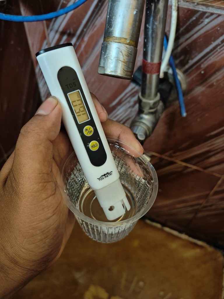 Tap Water TDS Test using a TDS meter