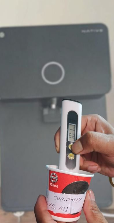 101 TDS level shown in the TDS meter of UC Native M1